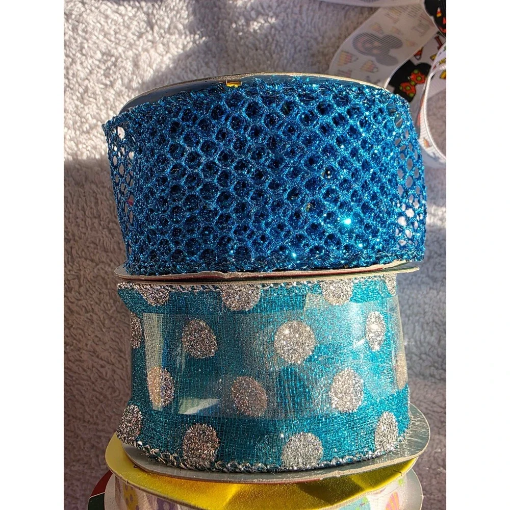 Holiday Inspirations Ribbon Lot Mickey‎ Halloween Easter Burlap Sequin Trim A5